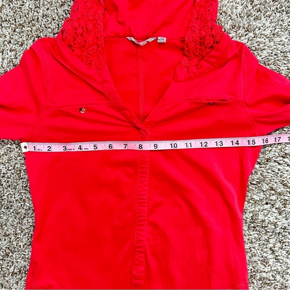 Athleta Carried Away Dress Crochet Hooded XS - Picture 2 of 8